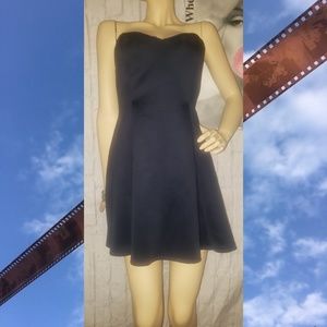 Charlotte Russe Heart Shaped Strapless Dark Blue